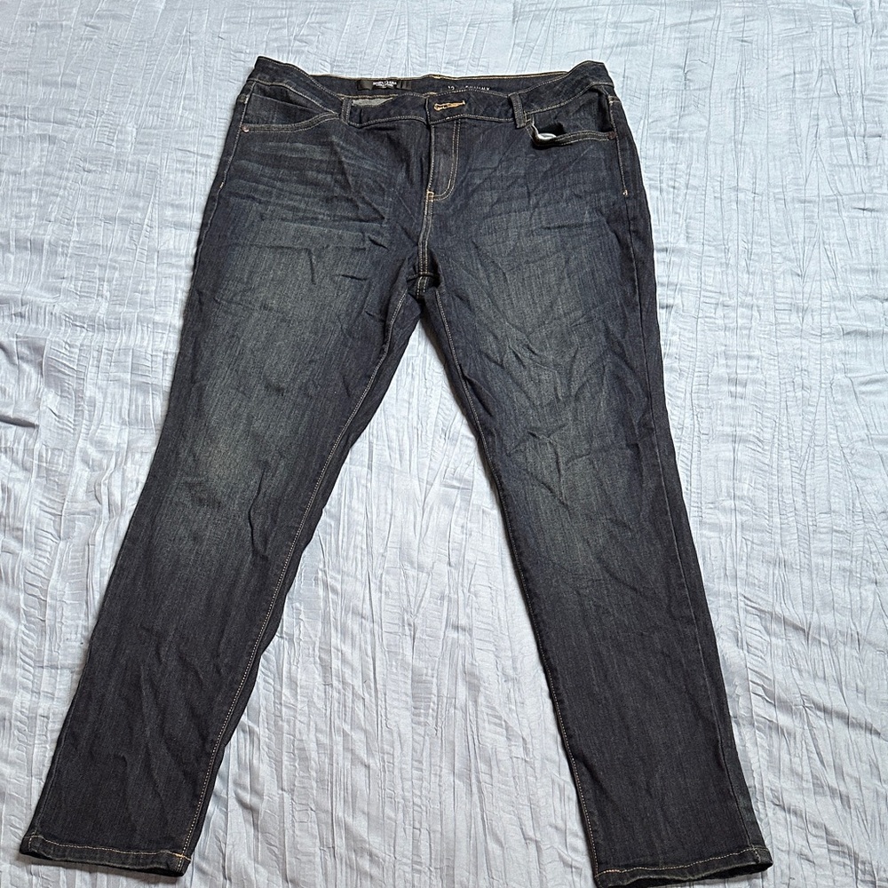 Simply Vera Vera Wang Dark Gray Slim Jeans